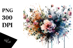 Colorful Butterfly Silhouettes, PNG Product Image 1