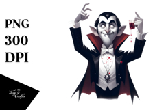 Funny Vampire Image PNG Product Image 1