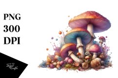 Detailed Pastel Mushroom Product Image 3