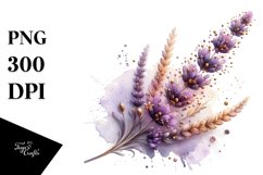 Abstract Detailed Shiny Lavender Watercolor Splash Product Image 1