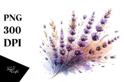 Abstract Detailed Shiny Lavender Watercolor Splash Product Image 1