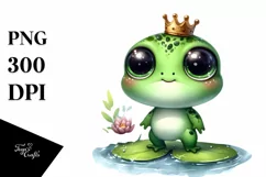 Frog Crown Love |T-shirt, Mug PNG Product Image 8