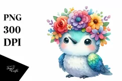 Colorful Baby Hummingbird PNG Product Image 3