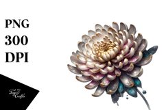 Shiny Chrysanthemum | Golden Insertions Clipart Product Image 1