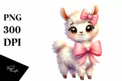 Standing Baby Llama with Happy Eyes | Sublimation | Clipart Product Image 3