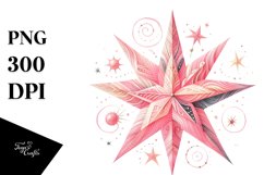 Simple Whimsical Pinkish Star PNG Product Image 1