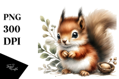 Digital Baby Squirrel, Transparent PNG Product Image 1