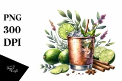 Summer Sticker Moscow Mule Sublimation Clipart Product Image 3