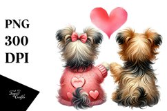 Yorkipoo Tails Heart Unity PNG Product Image 1