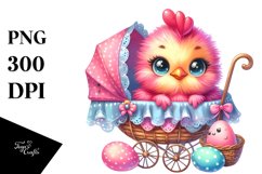 Cradling Baby Rooster PNG Product Image 1
