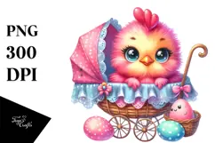 Cradling Baby Rooster PNG Product Image 1