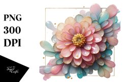 Abstract Zinnia PNG Product Image 1