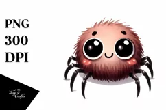 Funny Watercolor Cute Spider | Sublimation Clipart Product Image 3