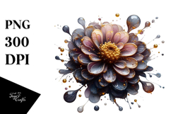 Abstract Zinnia PNG Product Image 1