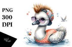 Baby Swan, Colorful PNG Product Image 1