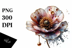y Golden Poppy Watercolor Splash Product Image 1