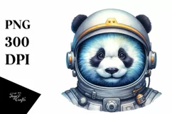 Colorful Watercolor Panda | Sublimation Clipart Product Image 3