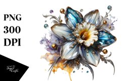 Shiny Detailed Narcissus | Sublimation | Clipart Product Image 1