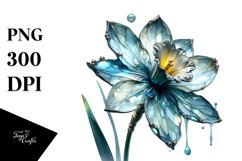 Shiny Detailed Narcissus | Sublimation | Clipart Product Image 1