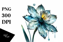 Shiny Detailed Narcissus | Sublimation | Clipart Product Image 1