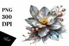 Shiny Detailed Narcissus | Sublimation | Clipart Product Image 3