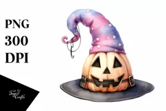 Funny Watercolor Halloween Hat | Sublimation Clipart Product Image 3