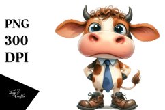 Funny Cow Large Shoes | Sublimation | Clipart. Product Image 1