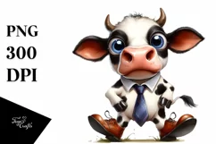 Funny Cow Large Shoes | Sublimation | Clipart. Product Image 3