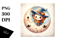 Cute Halloween Baby Butterfly PNG Product Image 1