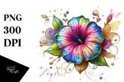 Watercolor Luxury Flower Splash Clipart Product Image 1