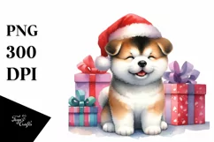 Expressive Baby Akita PNG Product Image 3