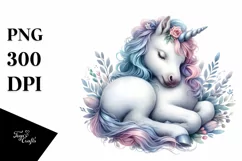Detailed Baby Unicorn PNG Product Image 3