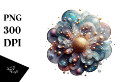 Abstract Cosmos Watercolor Splash PNG Product Image 1