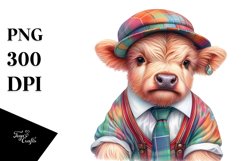 Colorful Baby Highland Cow in East Coast Swing Dancer&#039;s Product Image 1