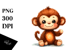 Colorful Plush Monkey Baby Sewed Product Image 1