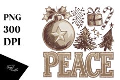 Retro Believe Santa Png Product Image 1