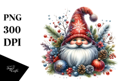 Vibrant Watercolor Gnome PNG Product Image 1