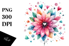 Colorful Flower Cow PNG Product Image 1