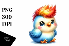 Happy Baby Chicken Sitting PNG Product Image 1