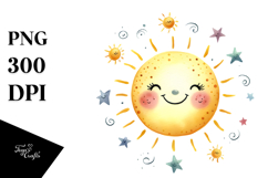 Whimsical Sun PNG Product Image 1