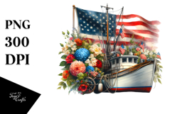 Vintage Fishing Boat Flowers, 20 oz Tumbler Product Image 1