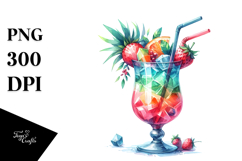 Creative Back View Cocktail PNG Product Image 1