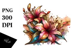 Abstract Wooden Small Stained Azalea Clipart Product Image 3