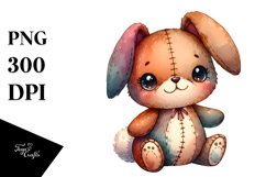 Colorful Plush Bunny | Clipart Product Image 1