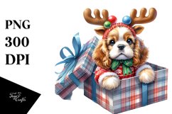 Watercolor Cocker Spaniel with Crazy Haircut, Transparent Product Image 1