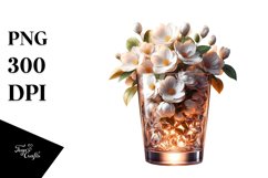 Abstract Shiny Jasmine Clipart Product Image 1