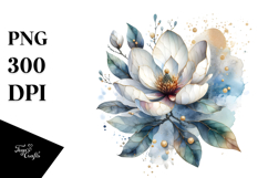 Magnolia with Golden Insertions PNG Product Image 1