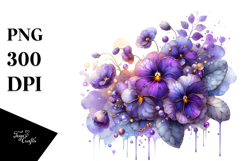 Violet with Metallic Insertions, PNG Product Image 1