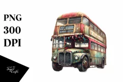 Vintage Dirty Bus Confetti | Watercolor Splash Product Image 1