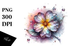 Shiny Primrose with Metallic Insertions Clipart Product Image 1